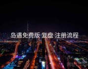 岛遇免费版 复盘 注册流程