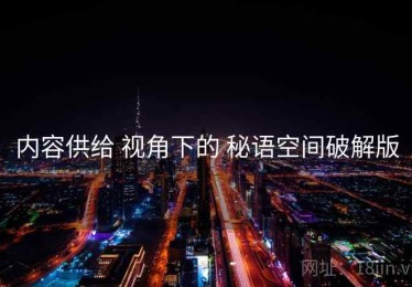内容供给 视角下的 秘语空间破解版