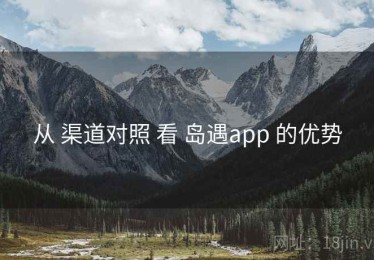 从 渠道对照 看 岛遇app 的优势