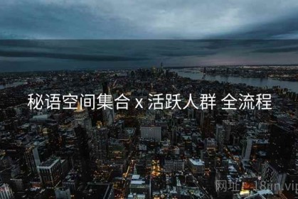 秘语空间集合 x 活跃人群 全流程