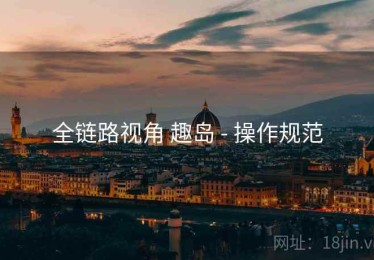 全链路视角 趣岛 - 操作规范