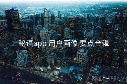 秘语app 用户画像 要点合辑
