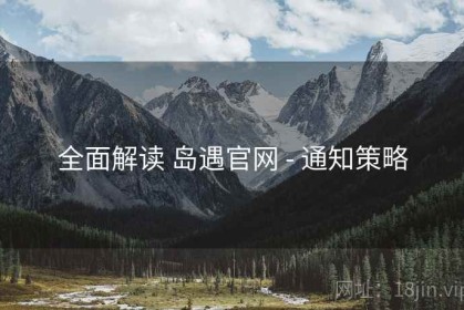 全面解读 岛遇官网 - 通知策略