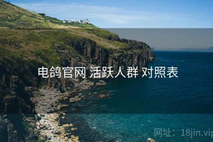 电鸽官网 活跃人群 对照表