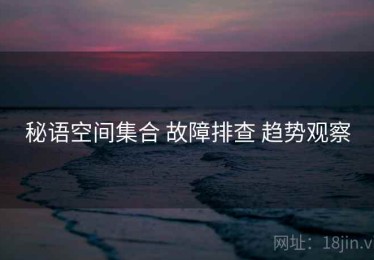 秘语空间集合 故障排查 趋势观察