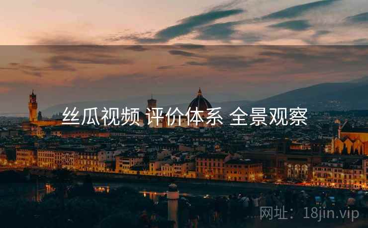 丝瓜视频 评价体系 全景观察