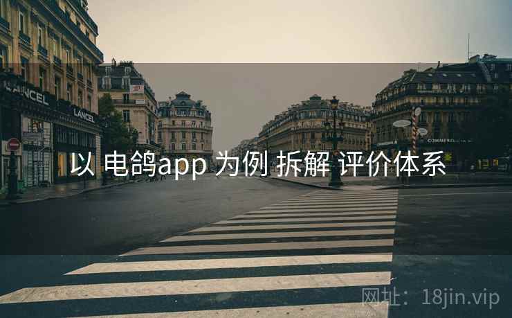 以 电鸽app 为例 拆解 评价体系