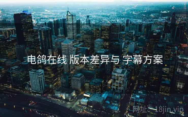 电鸽在线 版本差异与 字幕方案