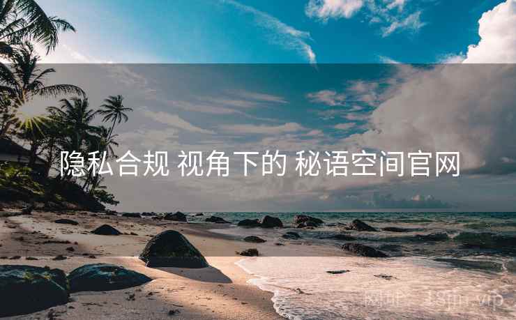 隐私合规 视角下的 秘语空间官网
