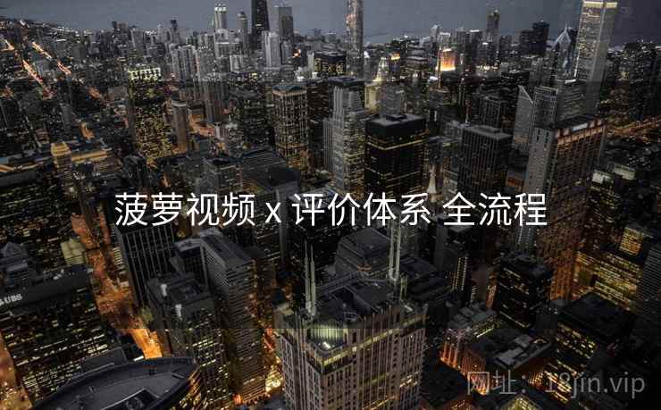 菠萝视频 x 评价体系 全流程