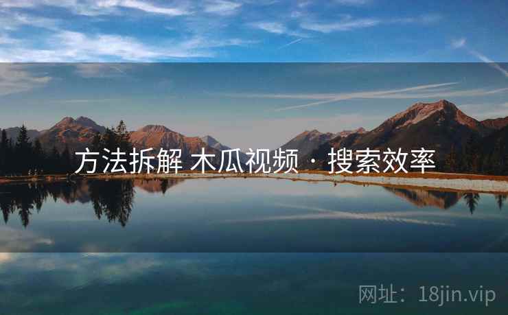 方法拆解 木瓜视频 · 搜索效率