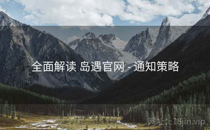 全面解读 岛遇官网 - 通知策略