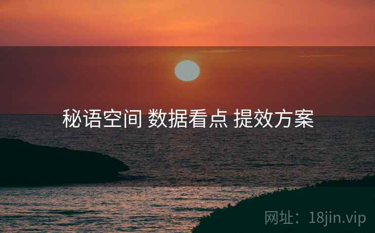 秘语空间 数据看点 提效方案