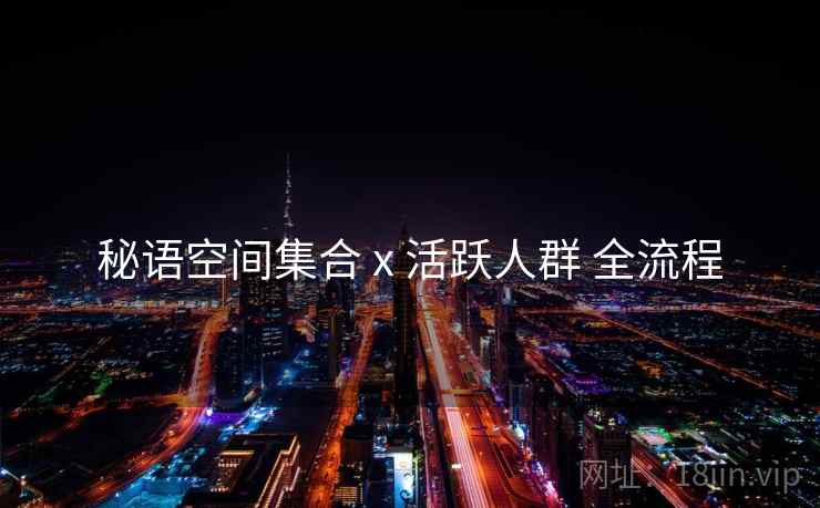 秘语空间集合 x 活跃人群 全流程