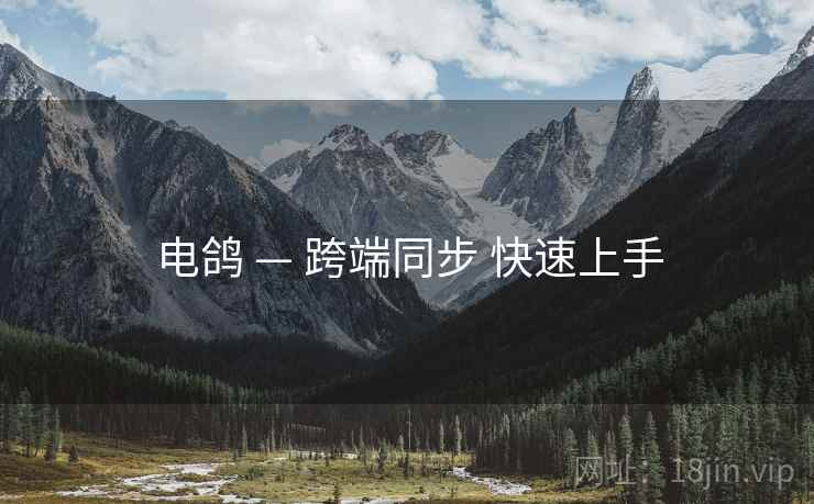 电鸽 — 跨端同步 快速上手