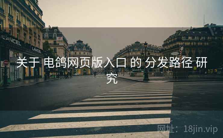 关于 电鸽网页版入口 的 分发路径 研究