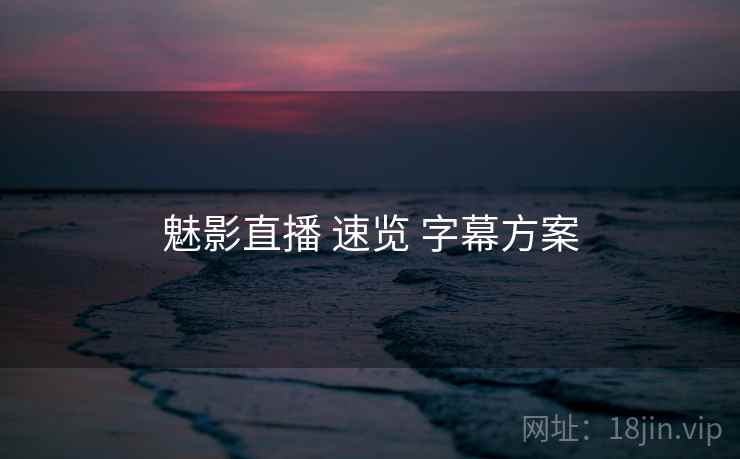 魅影直播 速览 字幕方案