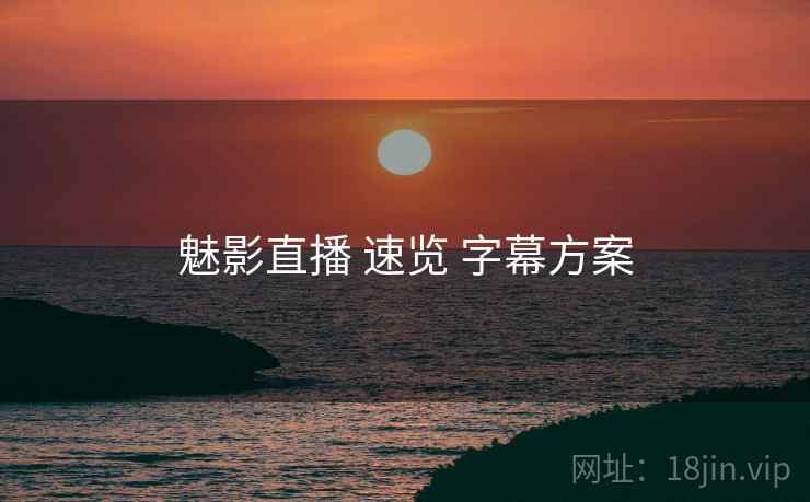 魅影直播 速览 字幕方案