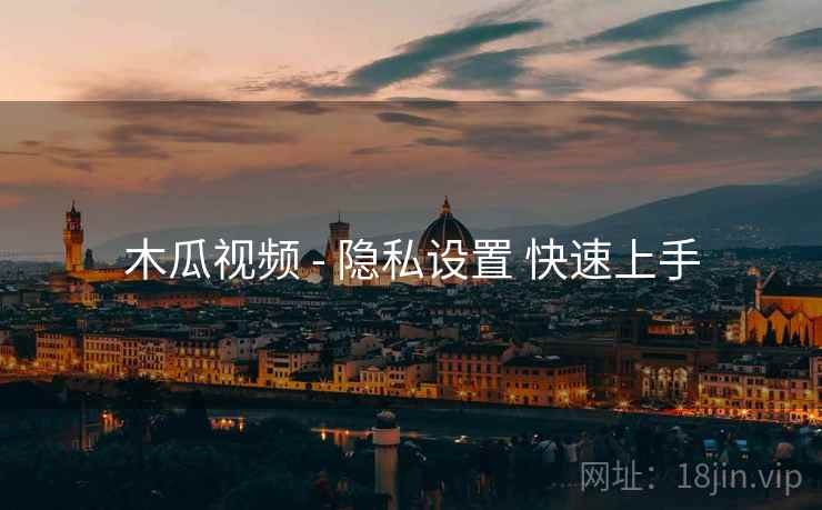 木瓜视频 - 隐私设置 快速上手