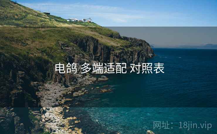 电鸽 多端适配 对照表