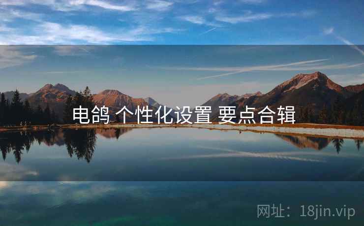 电鸽 个性化设置 要点合辑