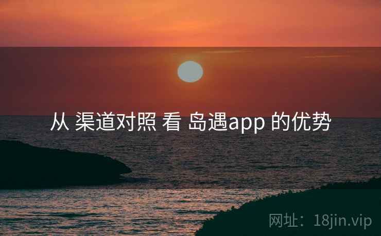 从 渠道对照 看 岛遇app 的优势