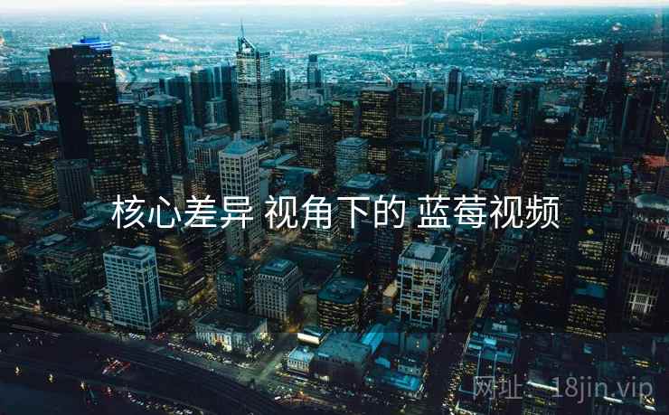 核心差异 视角下的 蓝莓视频