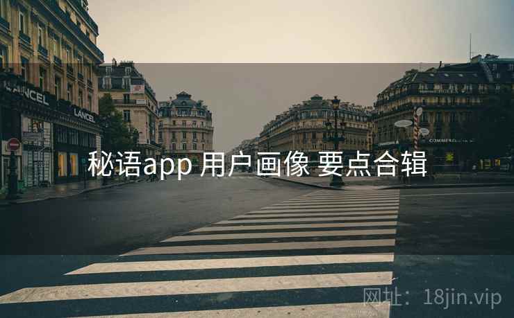 秘语app 用户画像 要点合辑